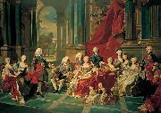 Louis Michel van Loo Philip V of Spain and his family oil painting